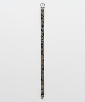 [오픈 YY] 가죽 카모 스터드 서부 벨트