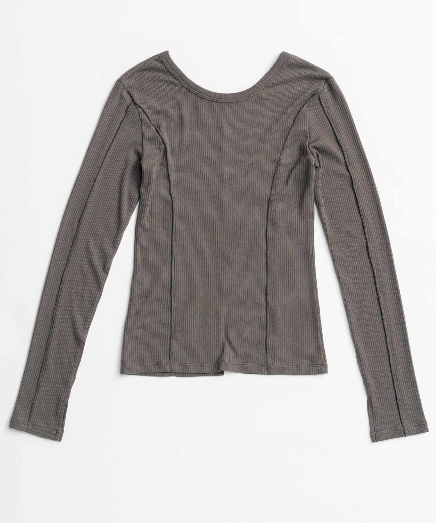 【26AUTUMN PRE-ORDER】2WAY Cashmere Silk Blend Ribbed Top