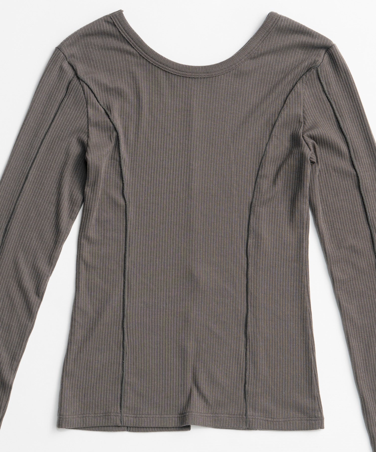 【26AUTUMN PRE-ORDER】2WAY Cashmere Silk Blend Ribbed Top