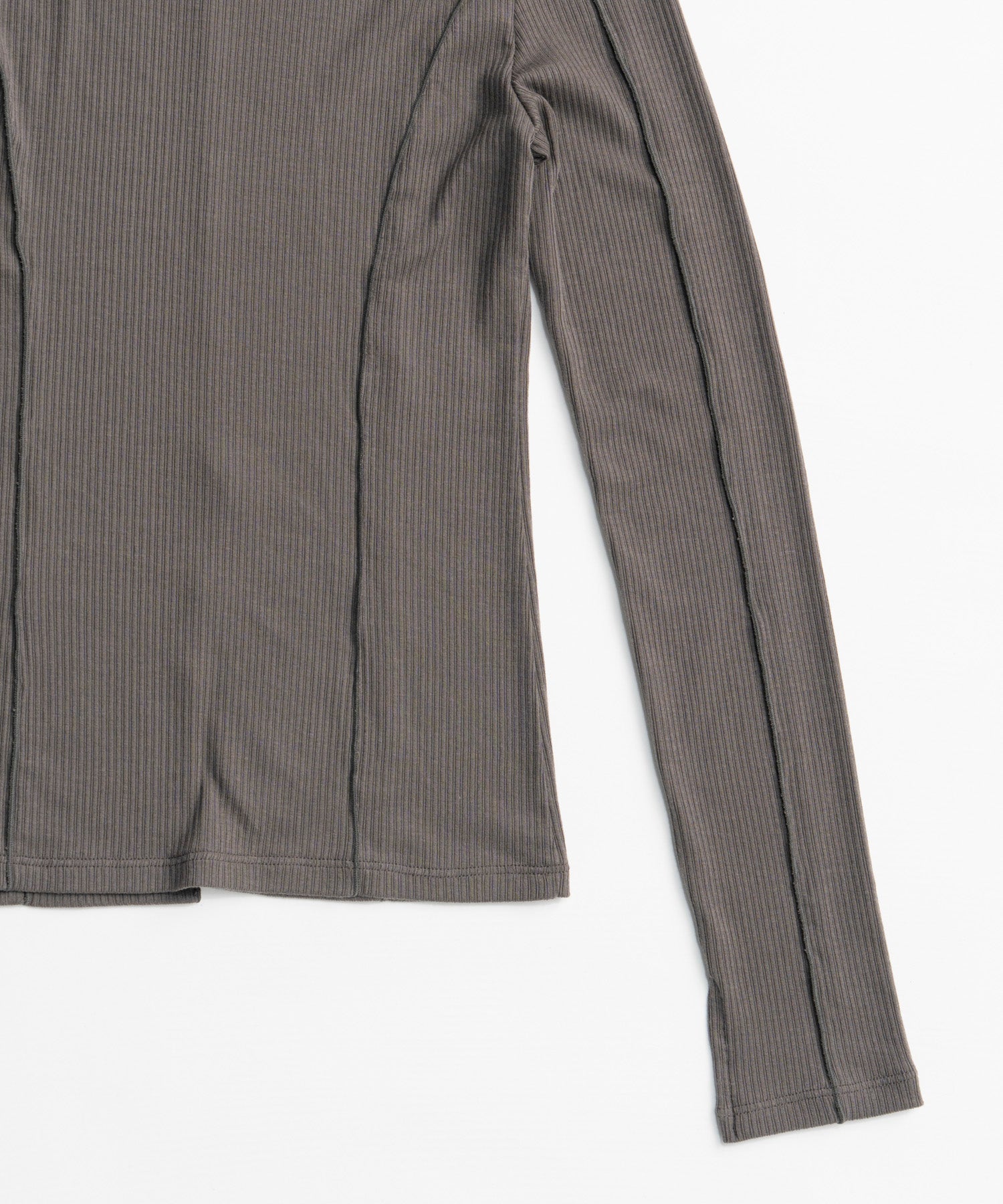 【26AUTUMN PRE-ORDER】2WAY Cashmere Silk Blend Ribbed Top