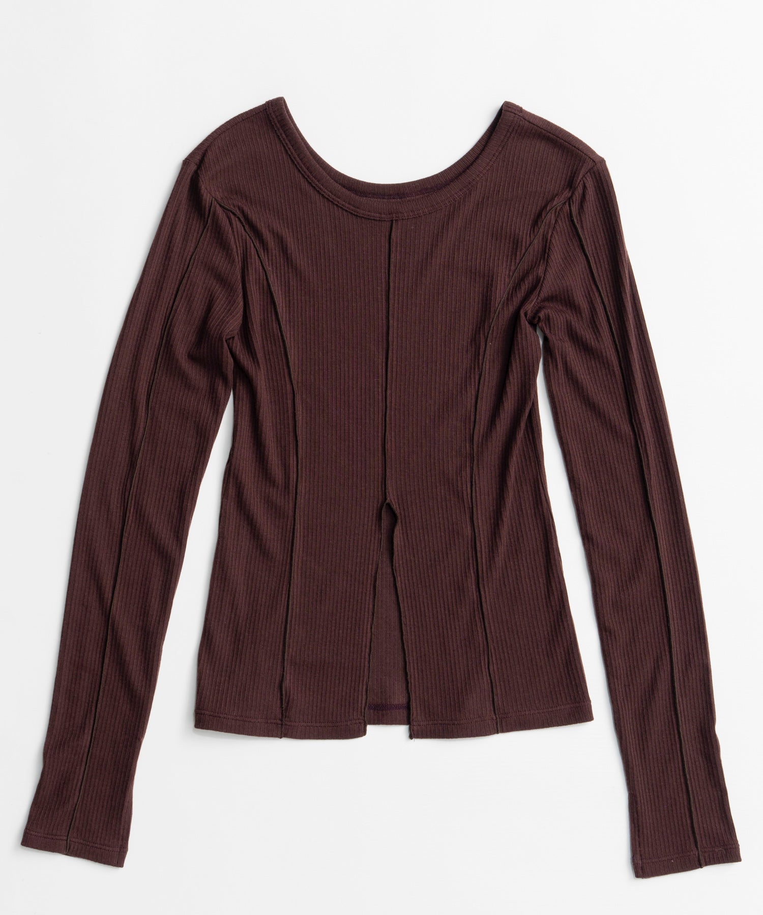 【26AUTUMN PRE-ORDER】2WAY Cashmere Silk Blend Ribbed Top