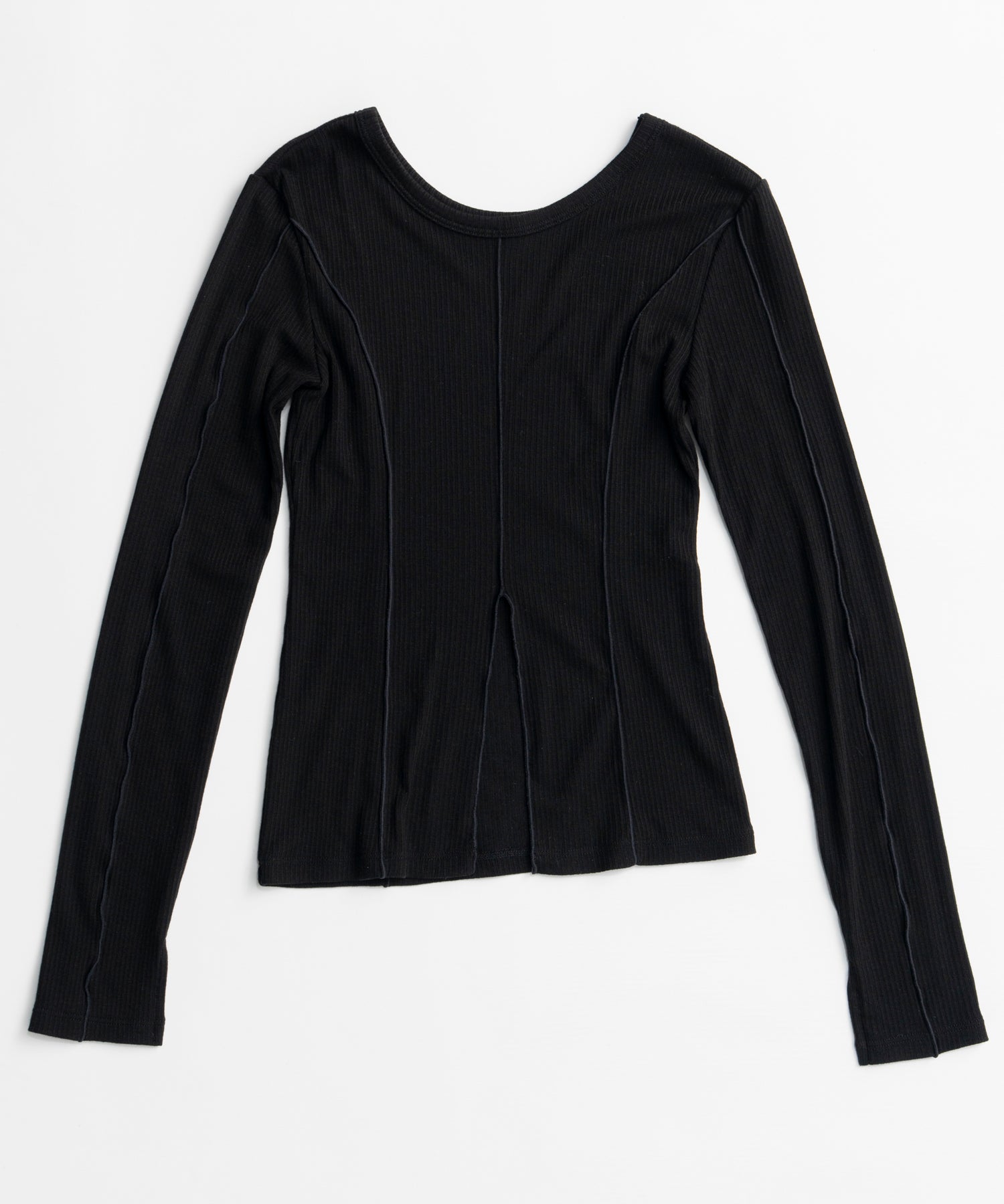 【26AUTUMN PRE-ORDER】2WAY Cashmere Silk Blend Ribbed Top