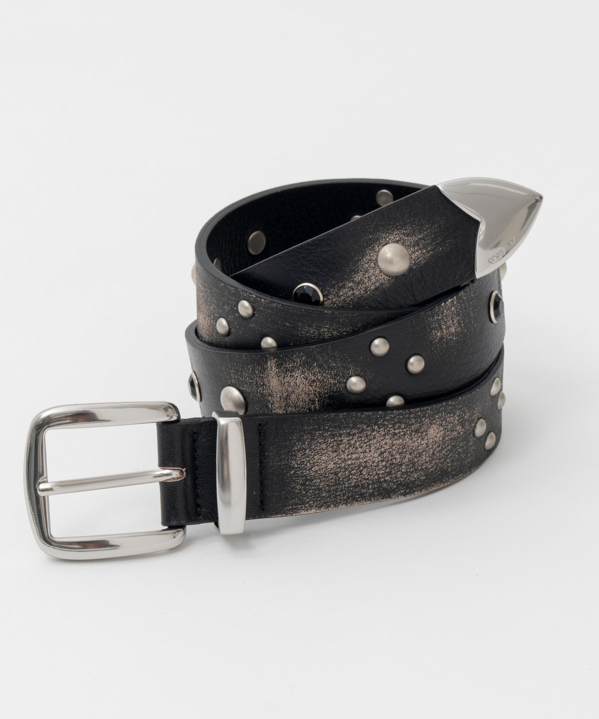 【OPEN YY】Leather YY STUD WESTERN BELT