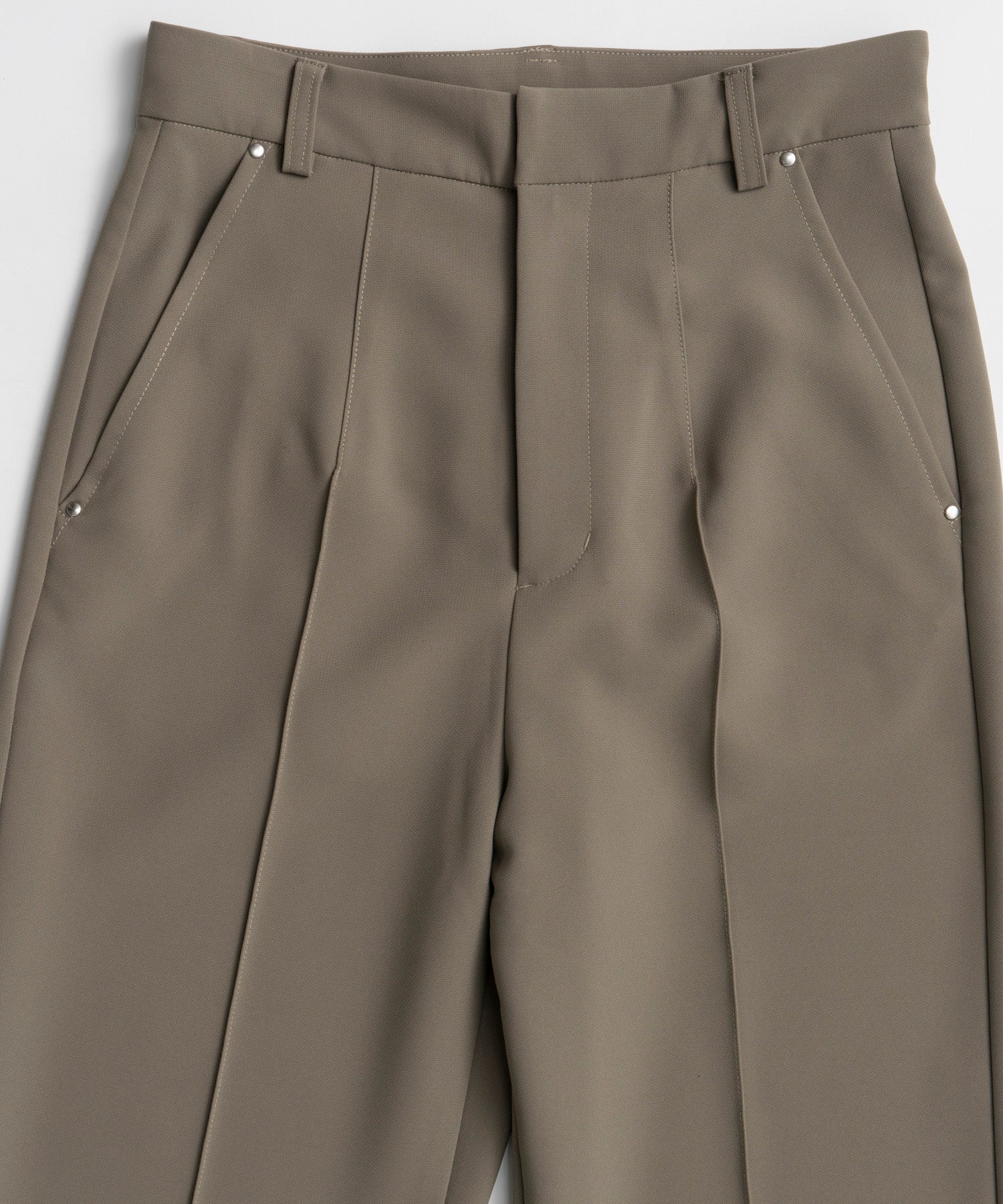 【26WINTER COLLECTION】Double Cloth Button-Slit Flare Pants
