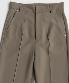 【26WINTER COLLECTION】Double Cloth Button-Slit Flare Pants