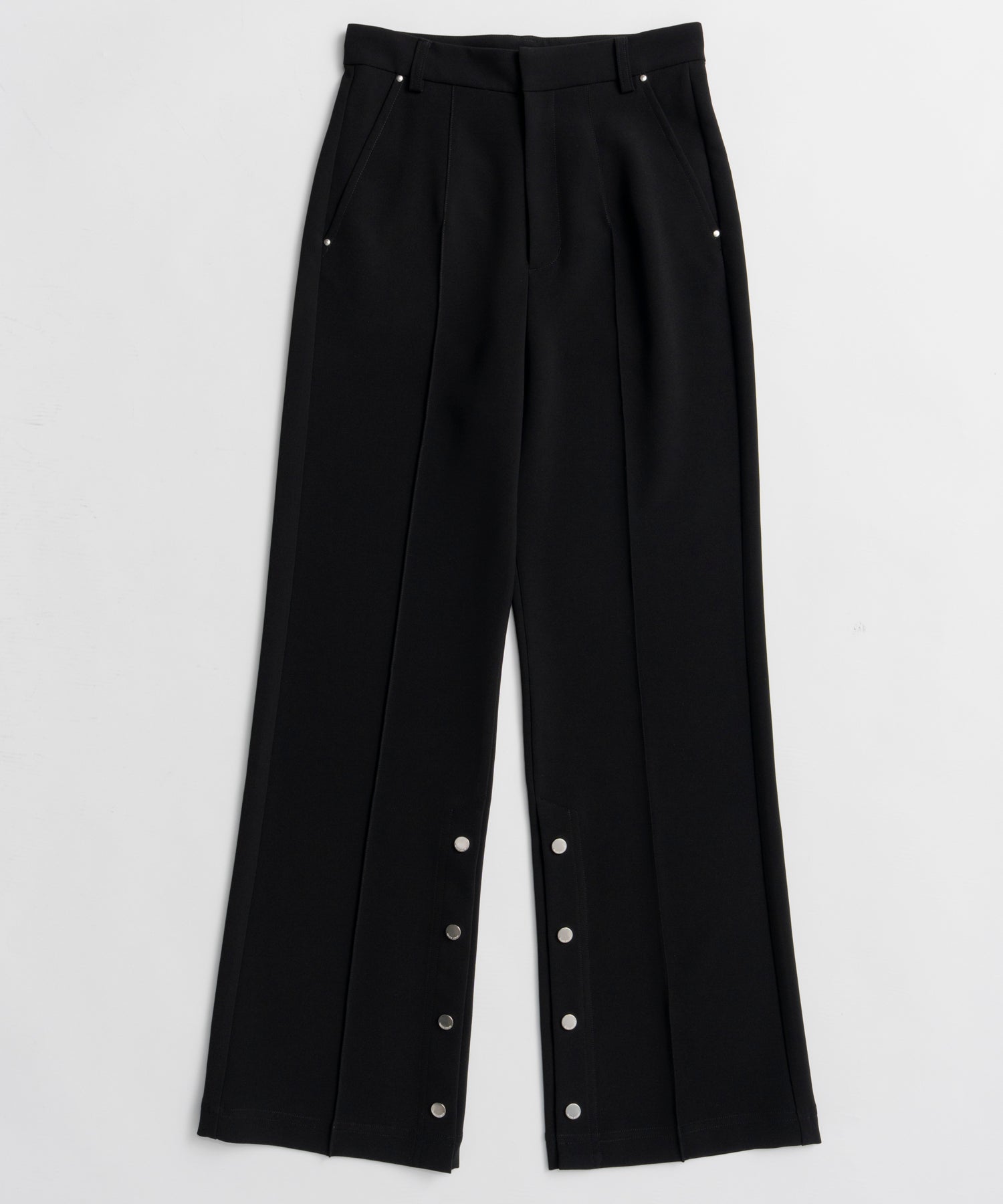 【26WINTER COLLECTION】Double Cloth Button-Slit Flare Pants