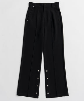【26WINTER COLLECTION】Double Cloth Button-Slit Flare Pants
