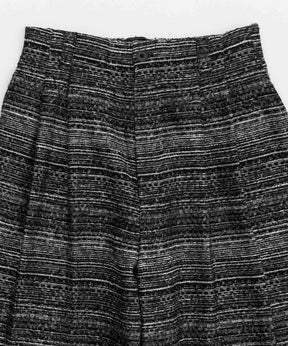 【SALE】Mall Tweed Jacquard Two-Tuck Wide Pants