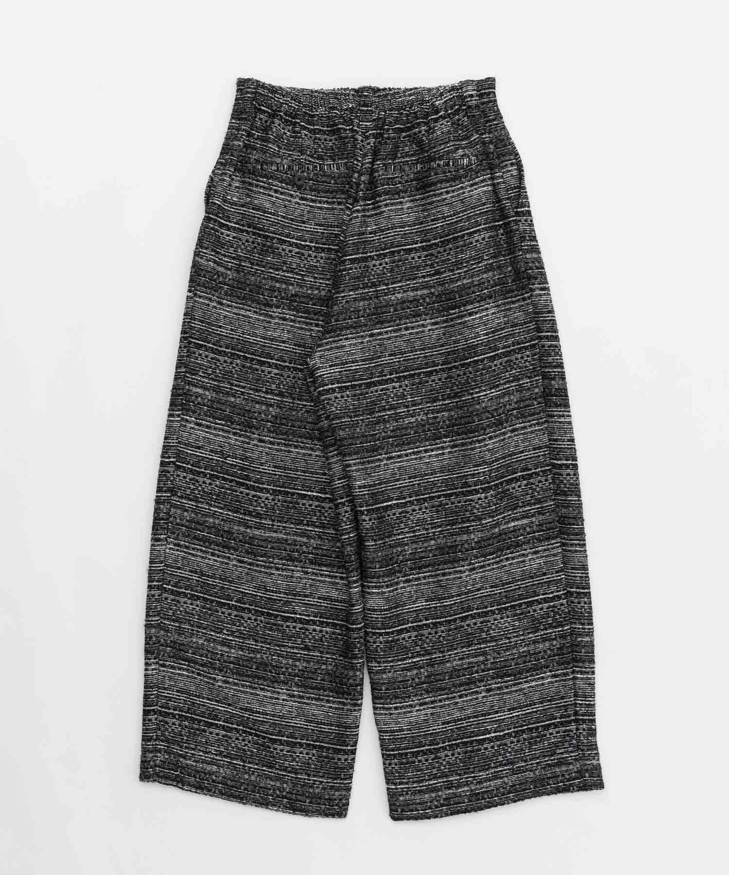 【SALE】Mall Tweed Jacquard Two-Tuck Wide Pants