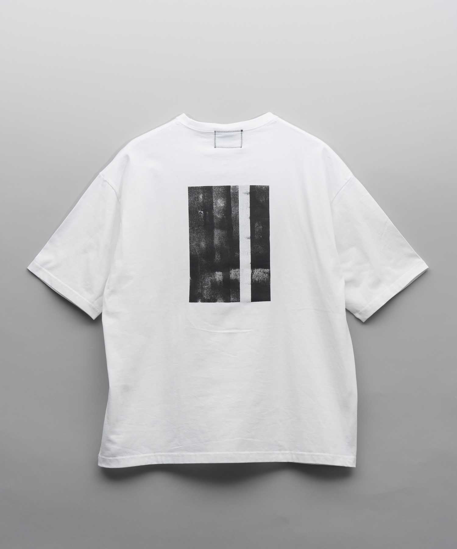 PRE-ORDER】Abstract Hand-Printed Oversized Crew Neck T-shirt