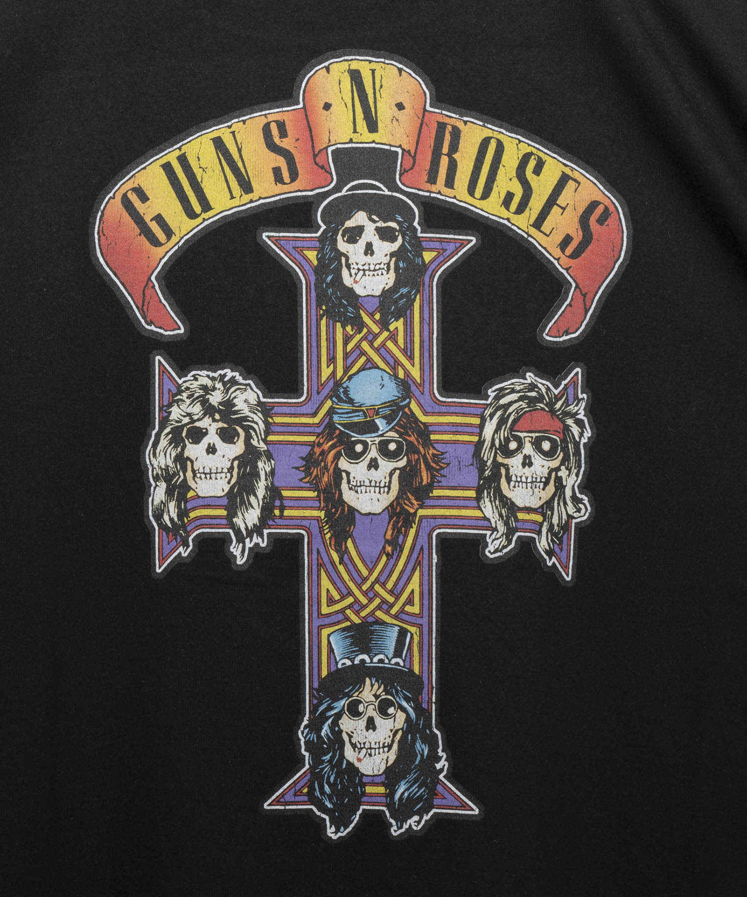 [Ma_label] "GUNS N 'Roses" Prime-Over Crew Neck T-Shirt