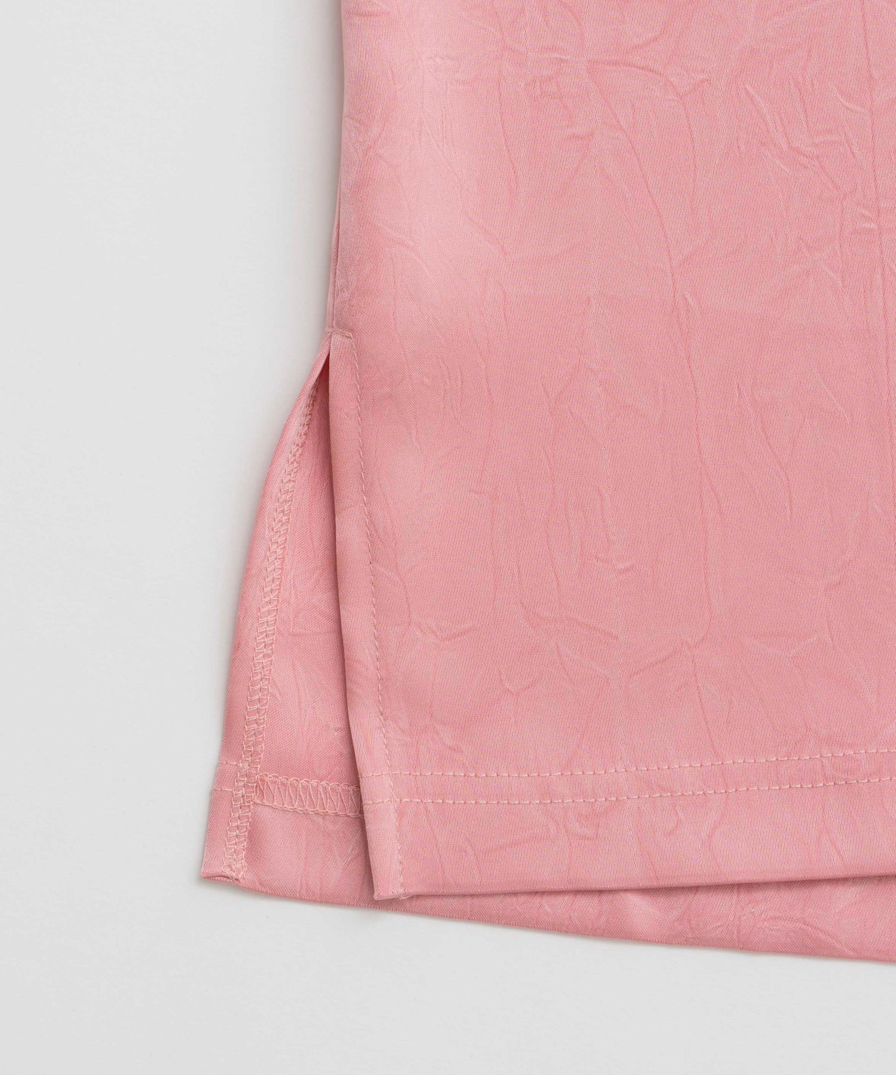 Dot Photo Print Satin T-Shirt