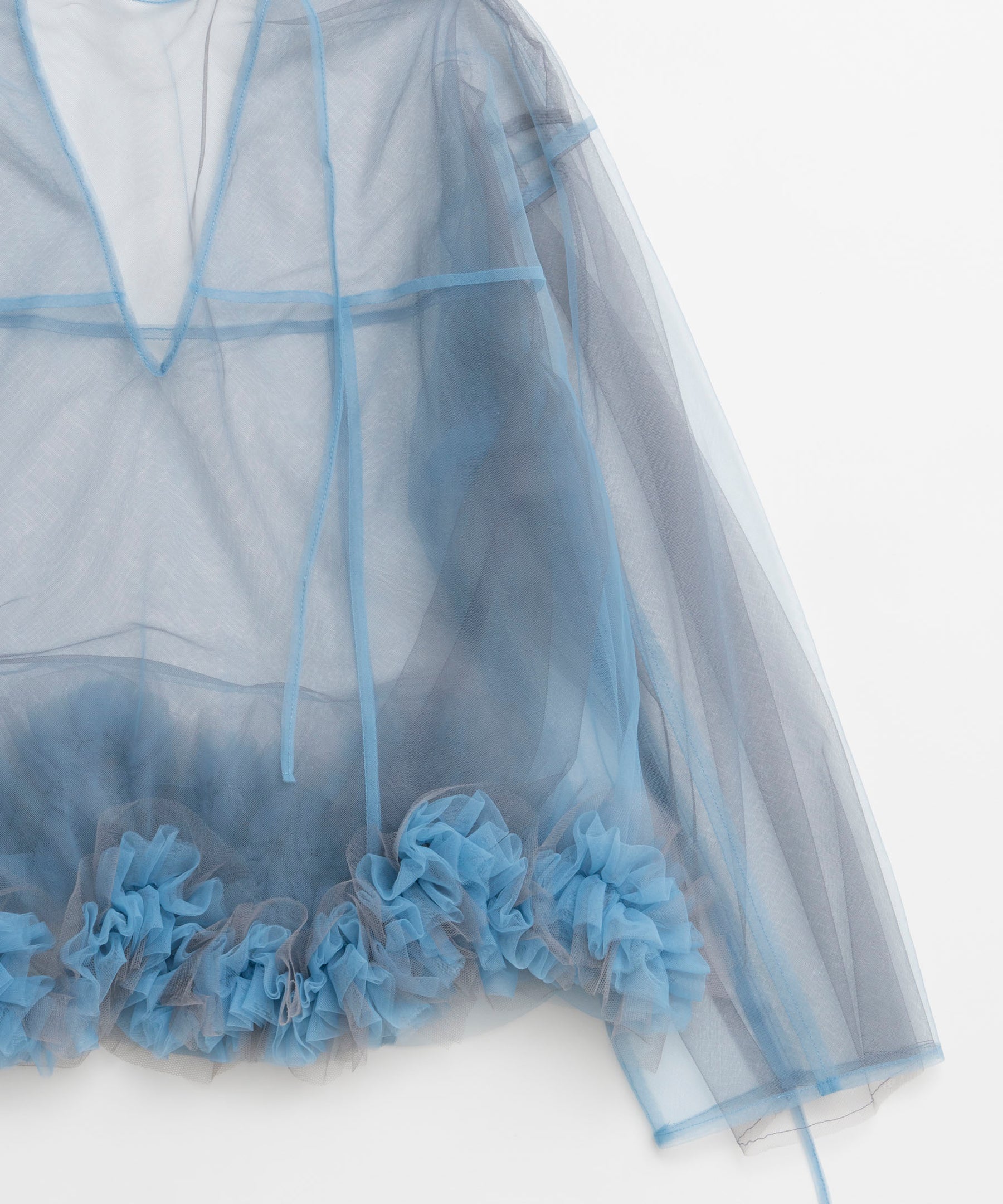 2way Flower Hem Tulle Top