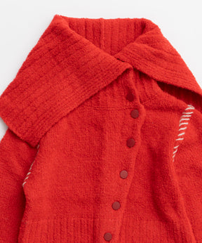 [25周期预订]不对称针织开衫