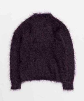 [SALE] Igea Super Brushed Kid-Mohair Prime-Over Crew Neck Knit Pullover