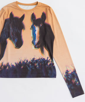 【2026Horse Collection】Twin Horse Skin Top