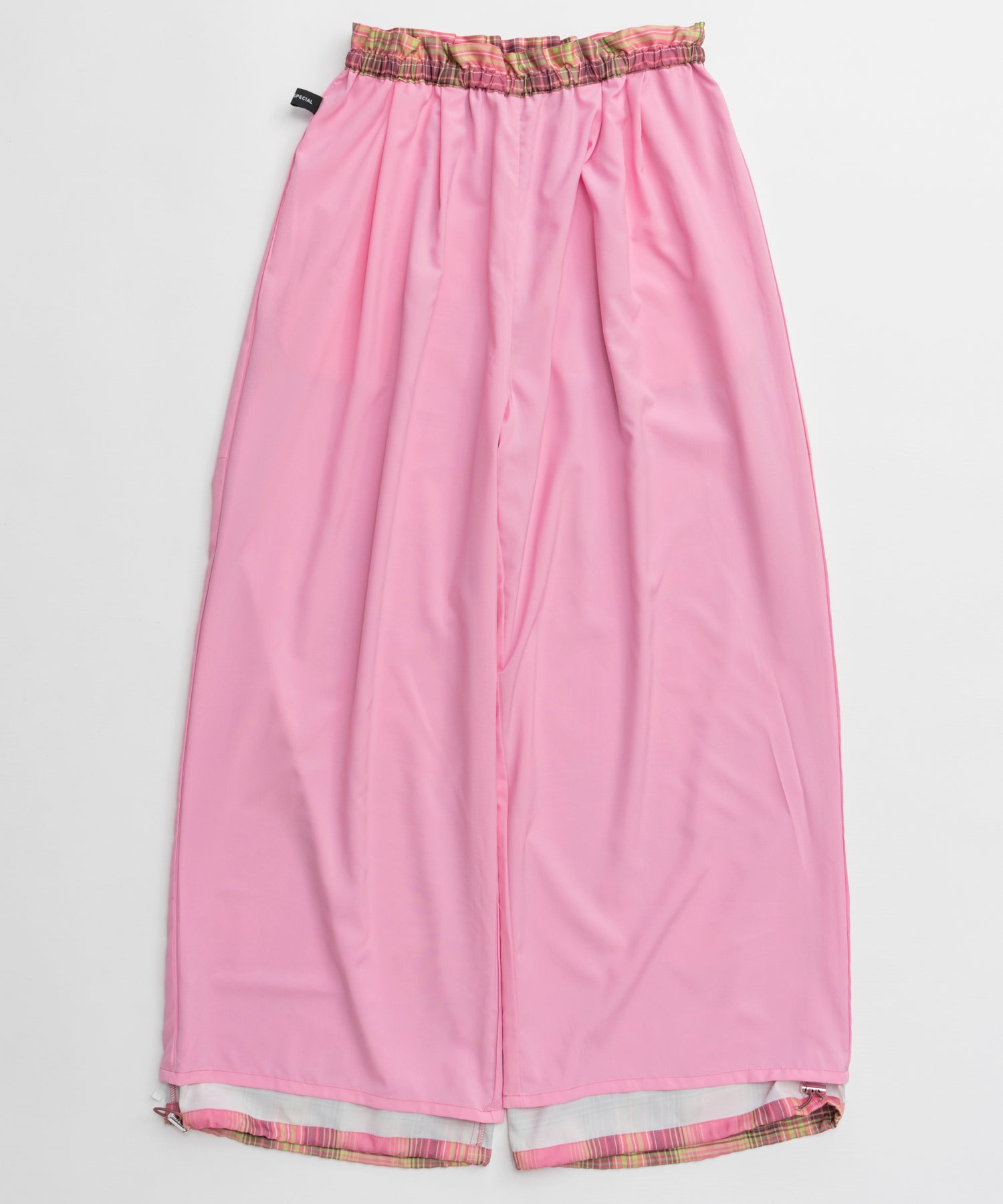 【26AUTUMN PRE-ORDER】Satin Check Easy Pants