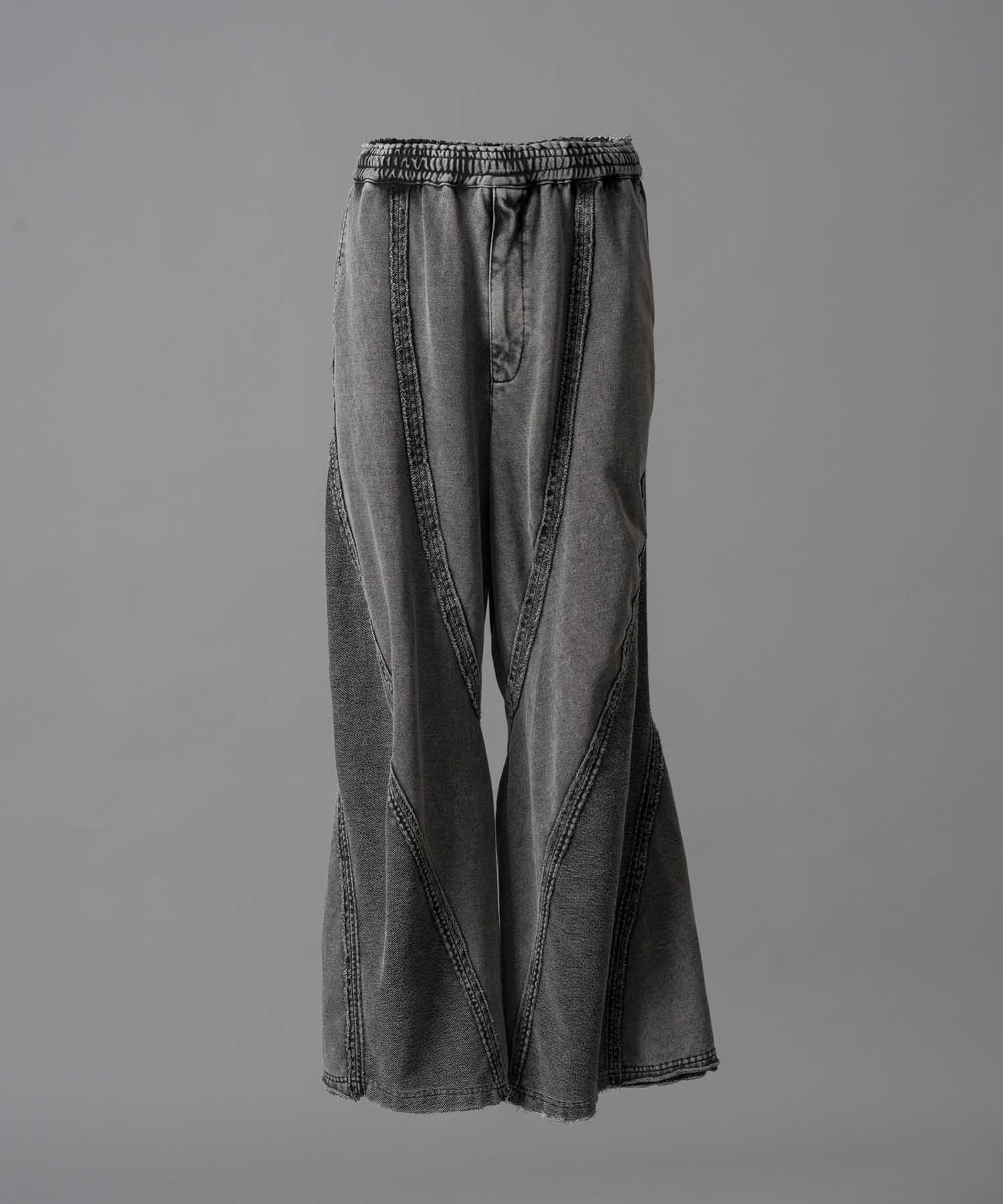 【24AW PRE-ORDER】Chemical Over-Dyed Inside-Out Sweat Wide Pants