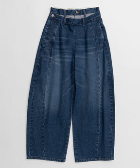 【26AUTUMN PRE-ORDER】2WAY Turn-Back Denim