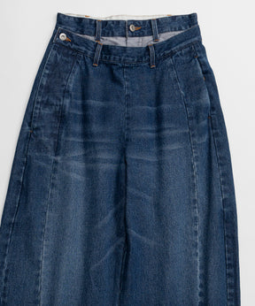 【26AUTUMN PRE-ORDER】2WAY Turn-Back Denim