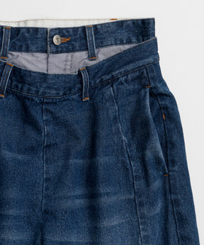 【26AUTUMN PRE-ORDER】2WAY Turn-Back Denim