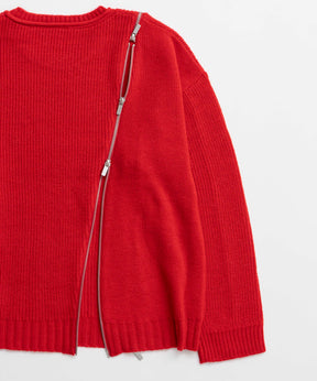 [25winter 선주문] 긴 지퍼 니트 풀오버