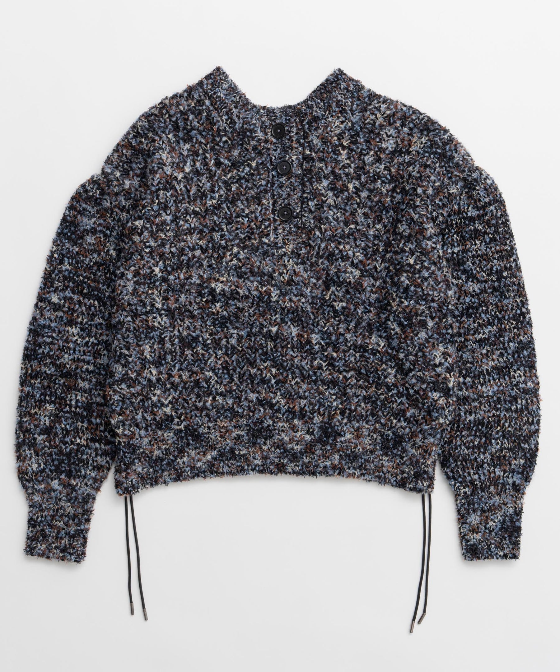 [25周期预订] 2向颈部混合针织套头衫