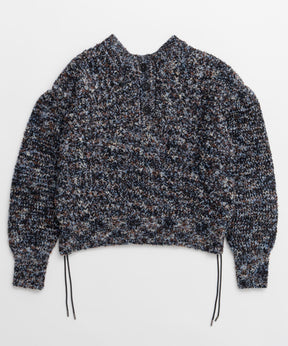 [25周期预订] 2向颈部混合针织套头衫