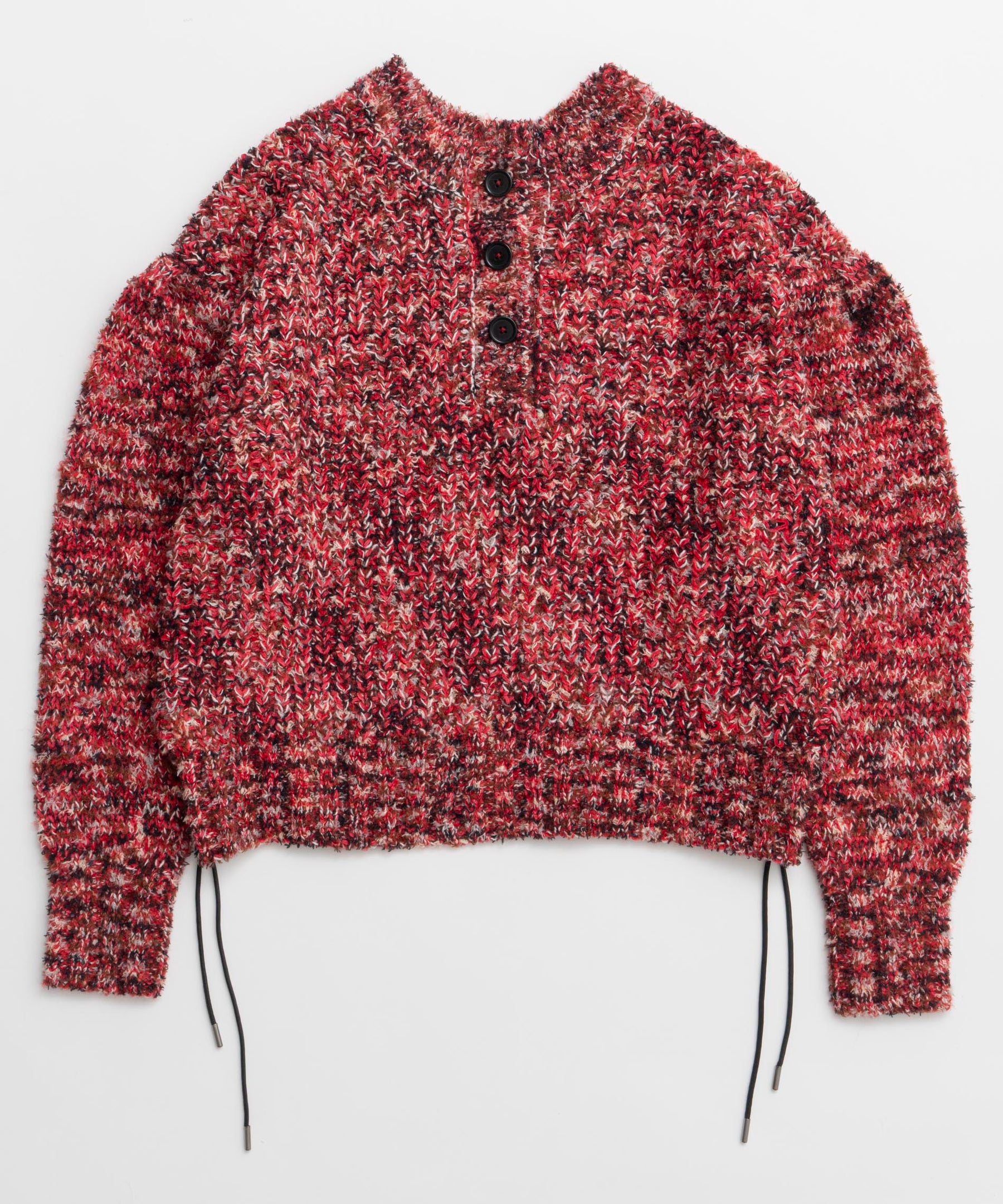 [25周期预订] 2向颈部混合针织套头衫