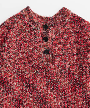 [25周期预订] 2向颈部混合针织套头衫