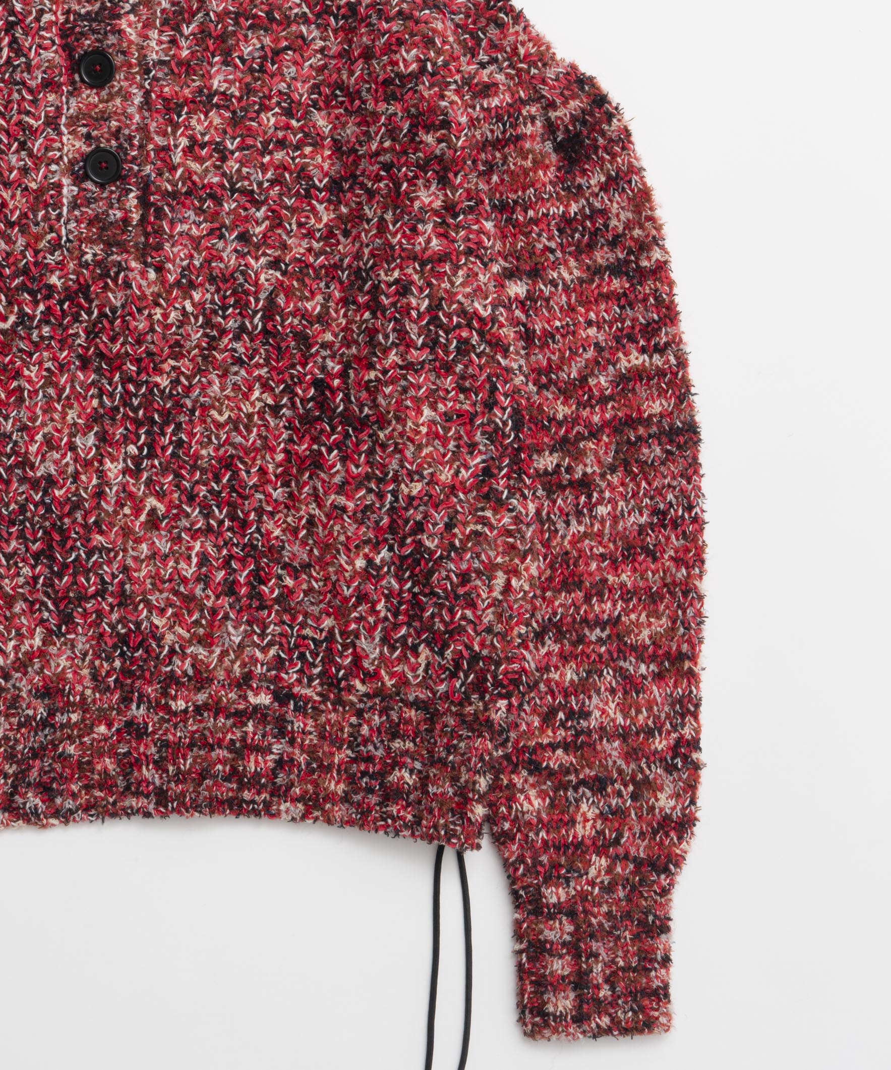 [25周期预订] 2向颈部混合针织套头衫