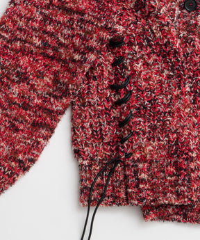 [25周期预订] 2向颈部混合针织套头衫