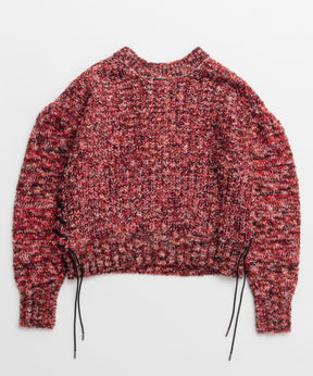 [25周期预订] 2向颈部混合针织套头衫