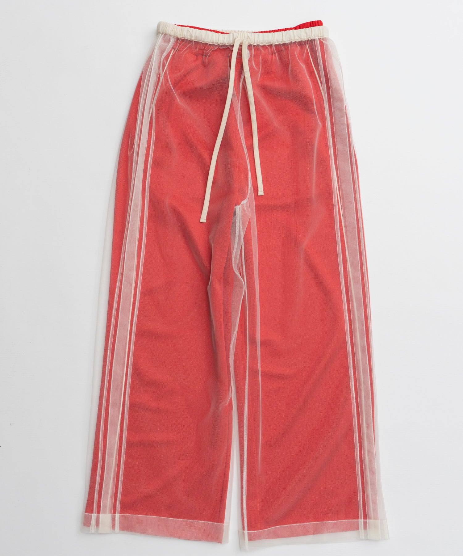 【26AUTUMN PRE-ORDER】Tulle Side Line Jersey Pants