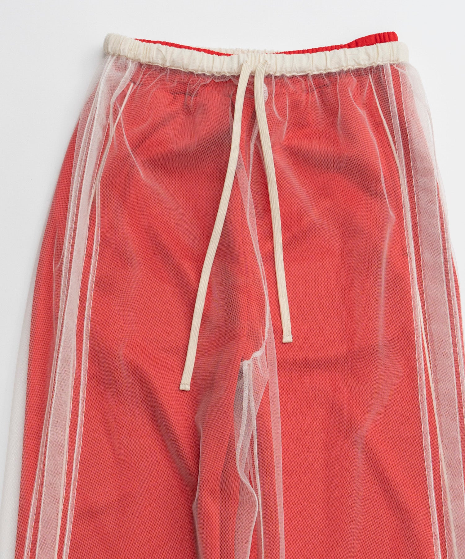 【26AUTUMN PRE-ORDER】Tulle Side Line Jersey Pants