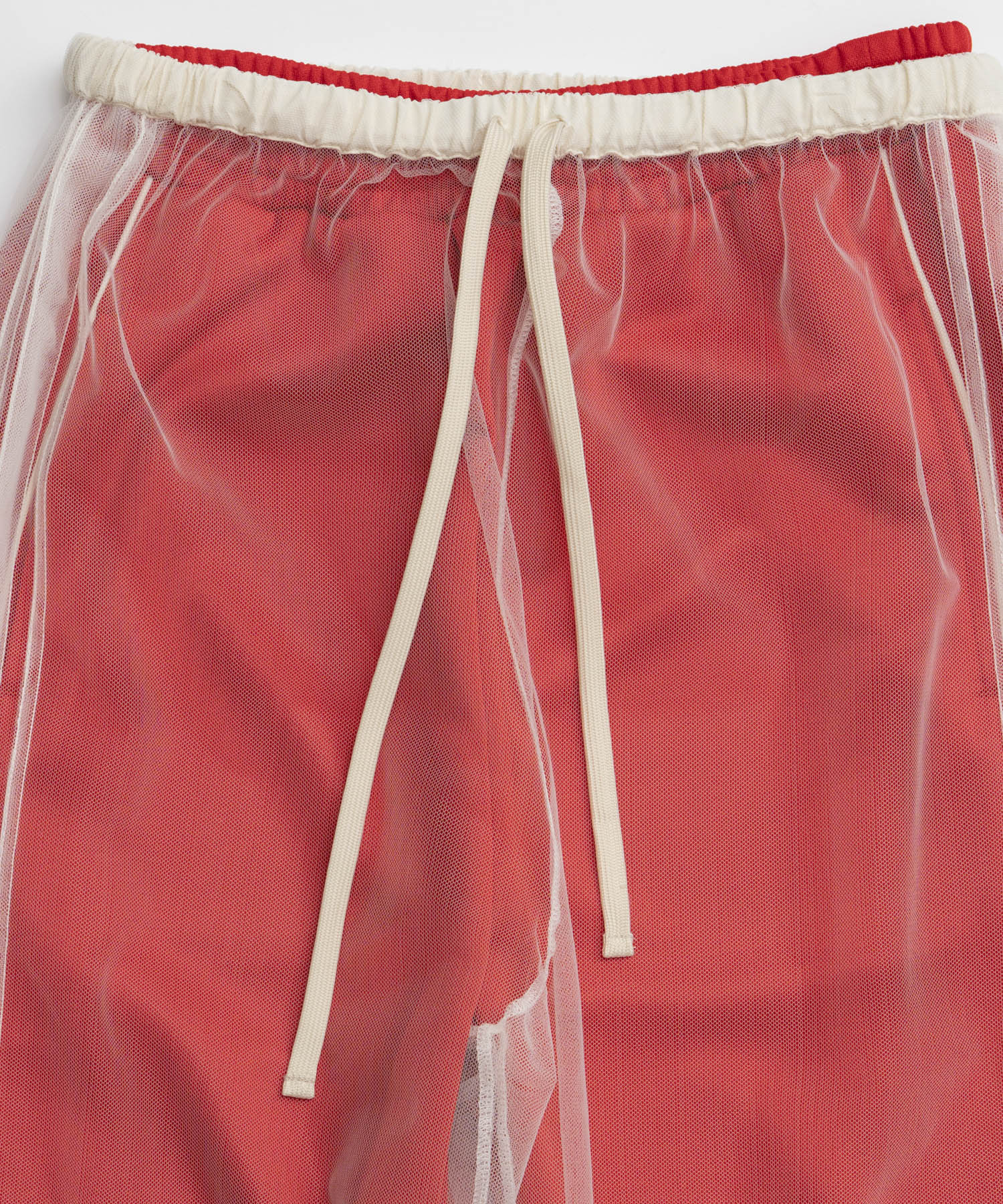 【26AUTUMN PRE-ORDER】Tulle Side Line Jersey Pants