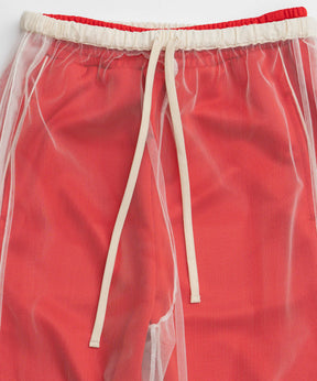 【26AUTUMN PRE-ORDER】Tulle Side Line Jersey Pants