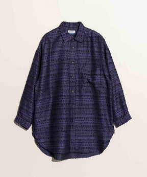 Prime-Over Nep Jacquard Shirt Coat