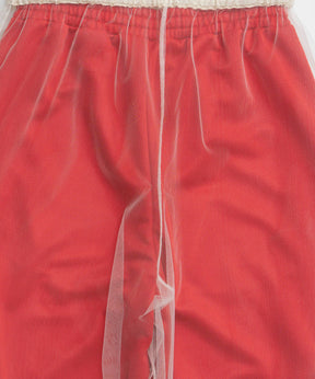 【26AUTUMN PRE-ORDER】Tulle Side Line Jersey Pants