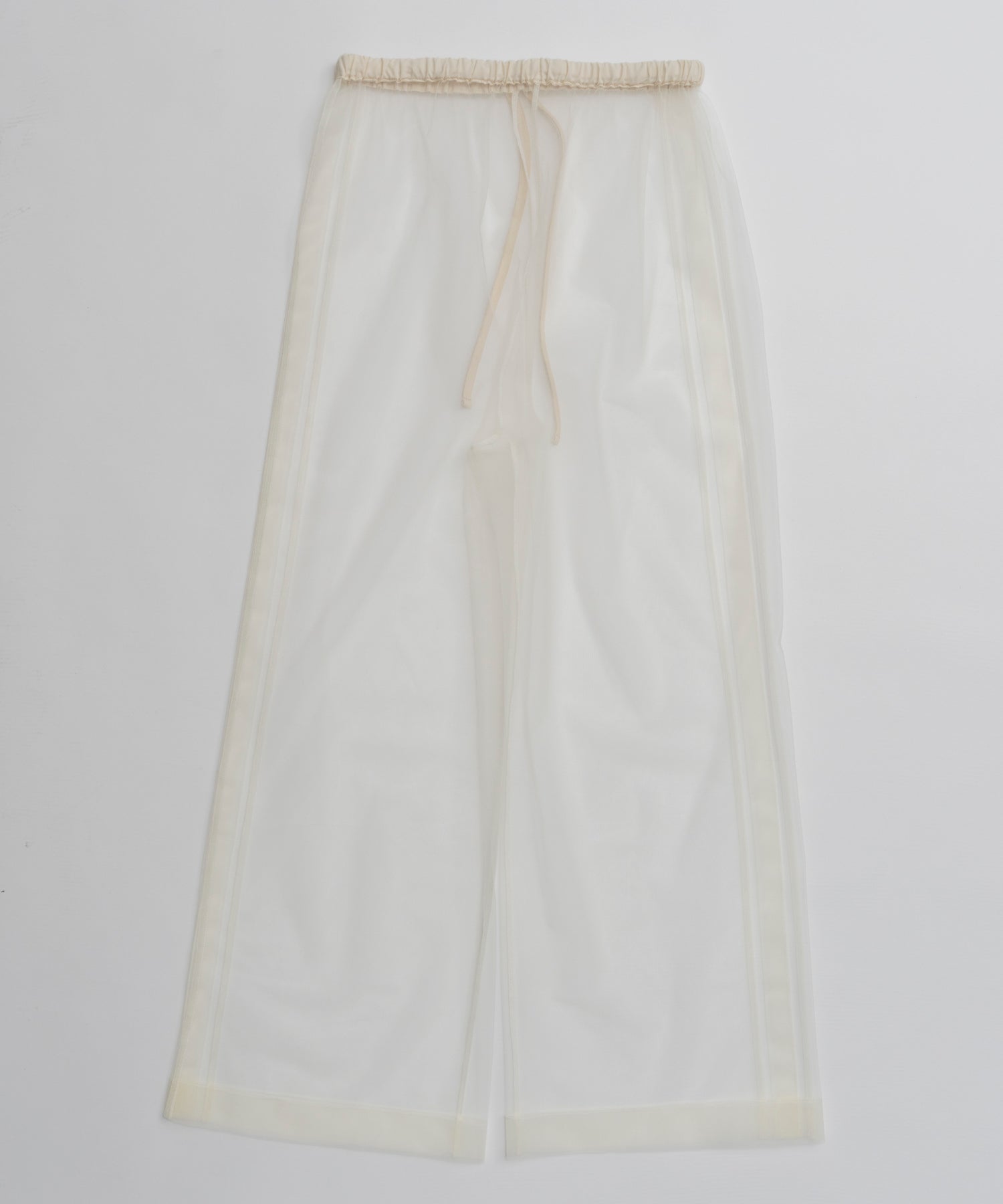 【26AUTUMN PRE-ORDER】Tulle Side Line Jersey Pants