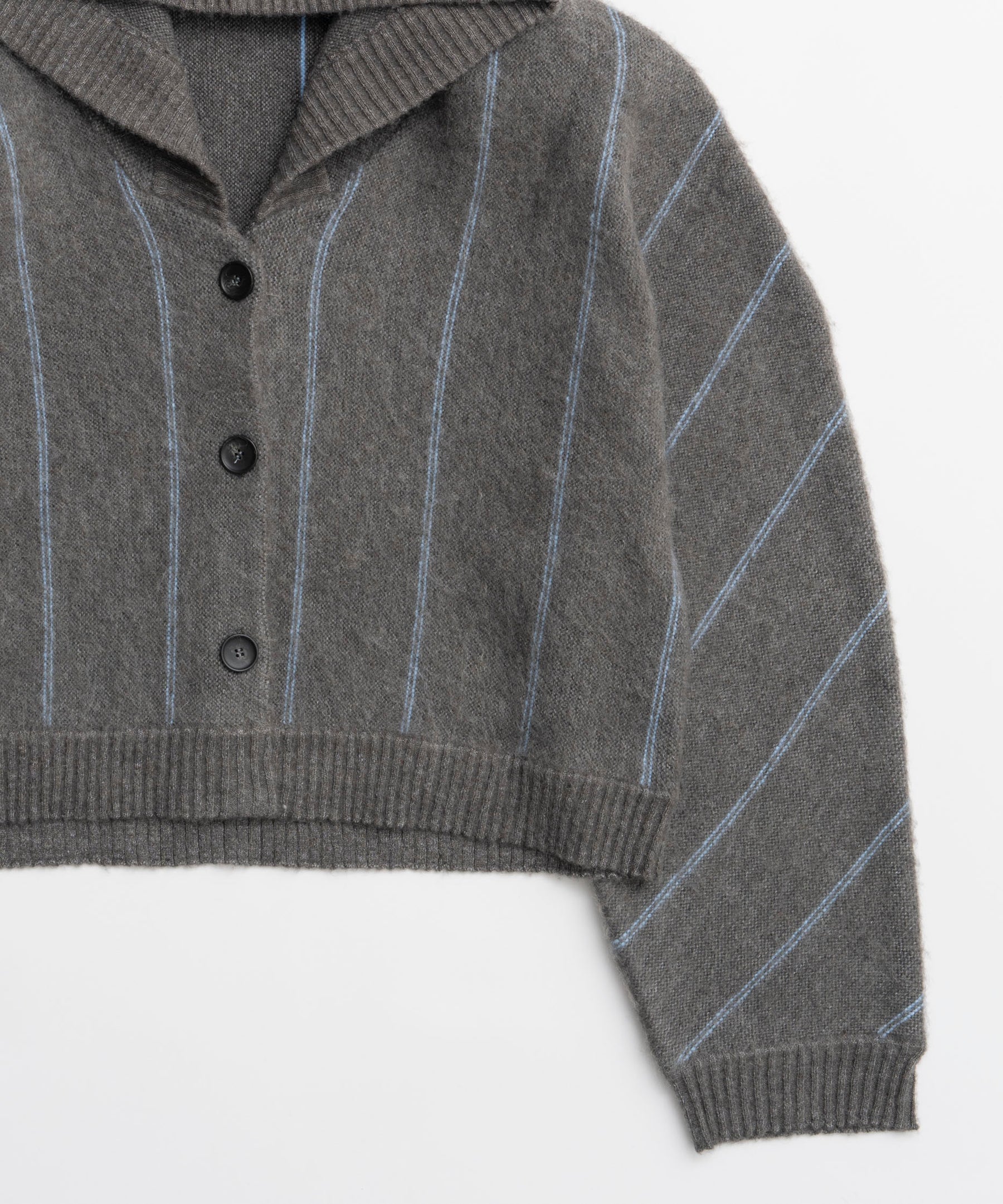 [25winter preoder] 파워 숄더 후드 니트 카디건