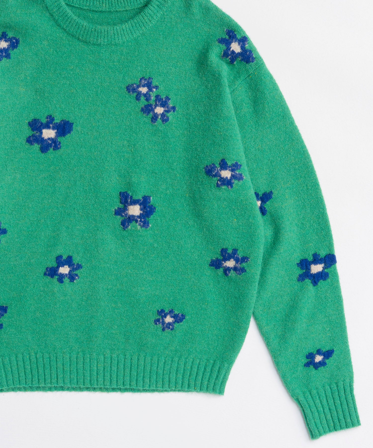 Many Flower Knit Pullover