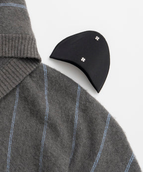 [25winter preoder] 파워 숄더 후드 니트 카디건