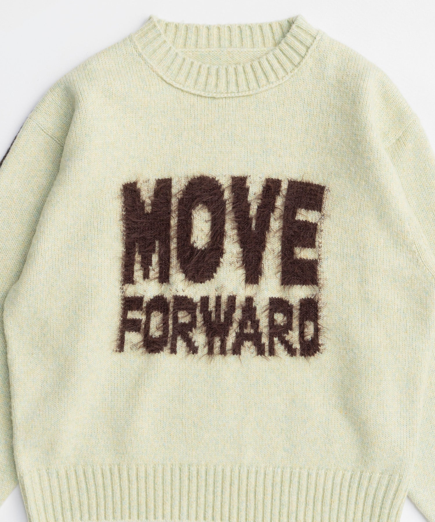 MOVE FORWARD logo knit