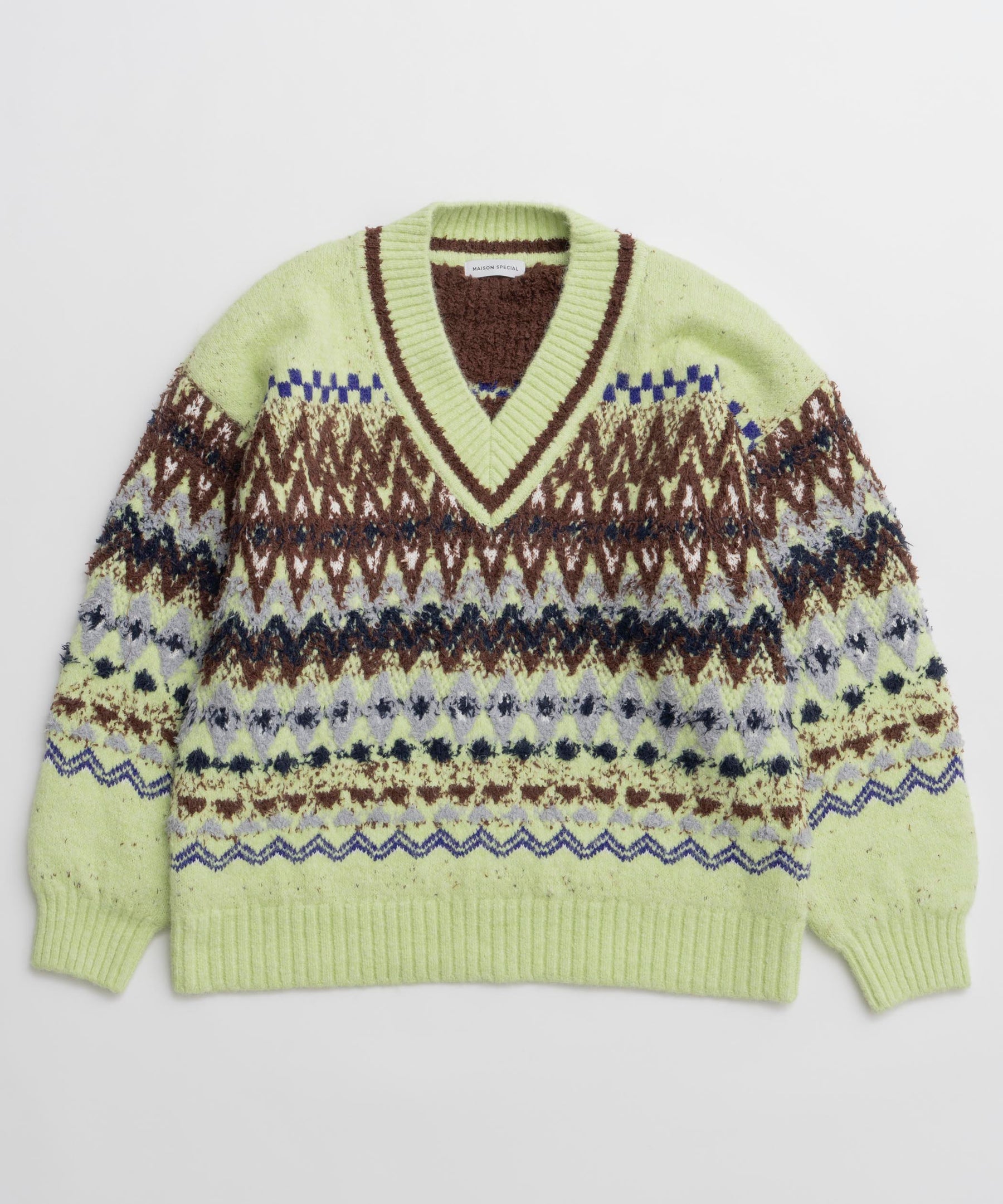 [25周期预订] Mokemoke Argyle针织套头衫