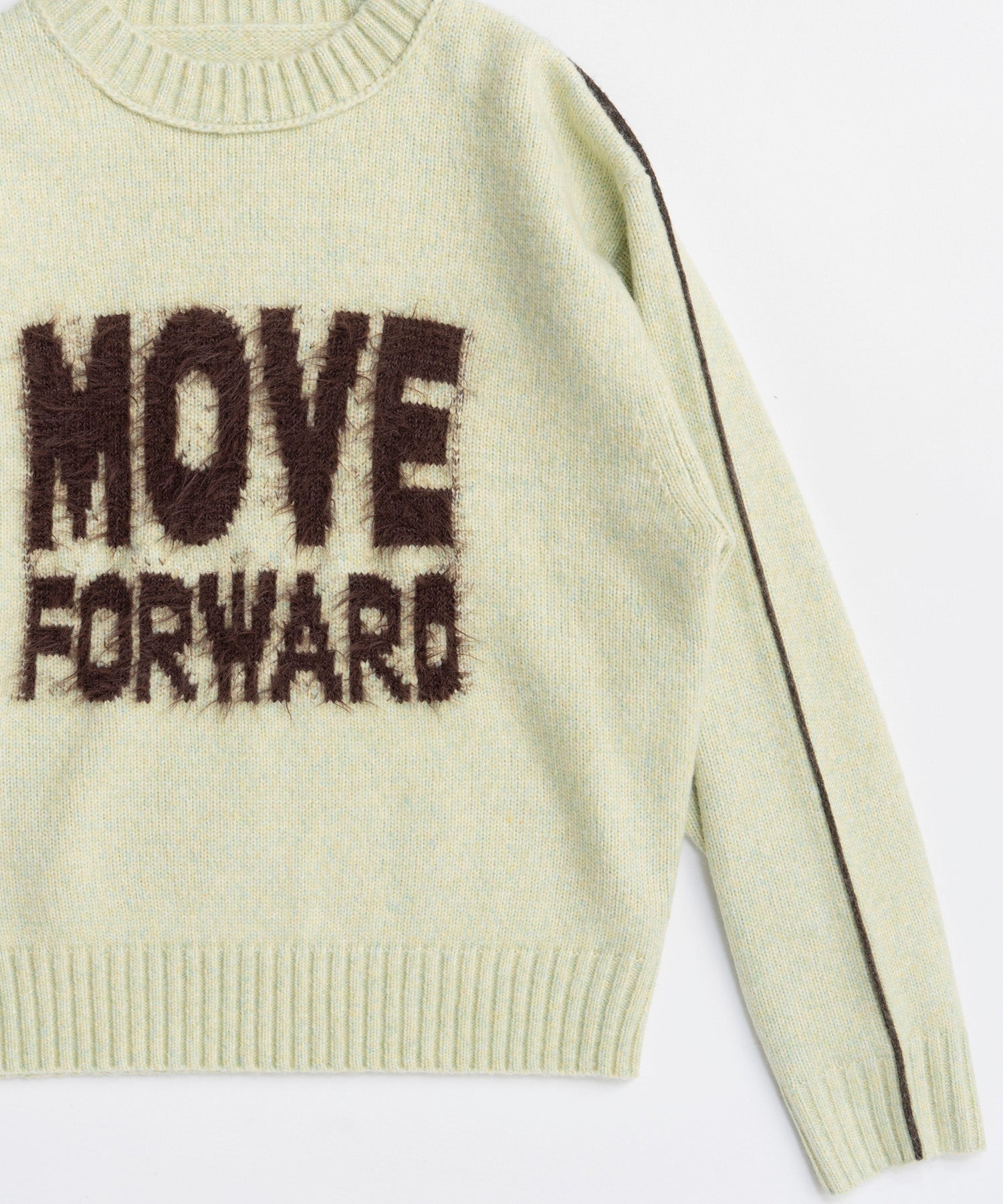 MOVE FORWARD logo knit