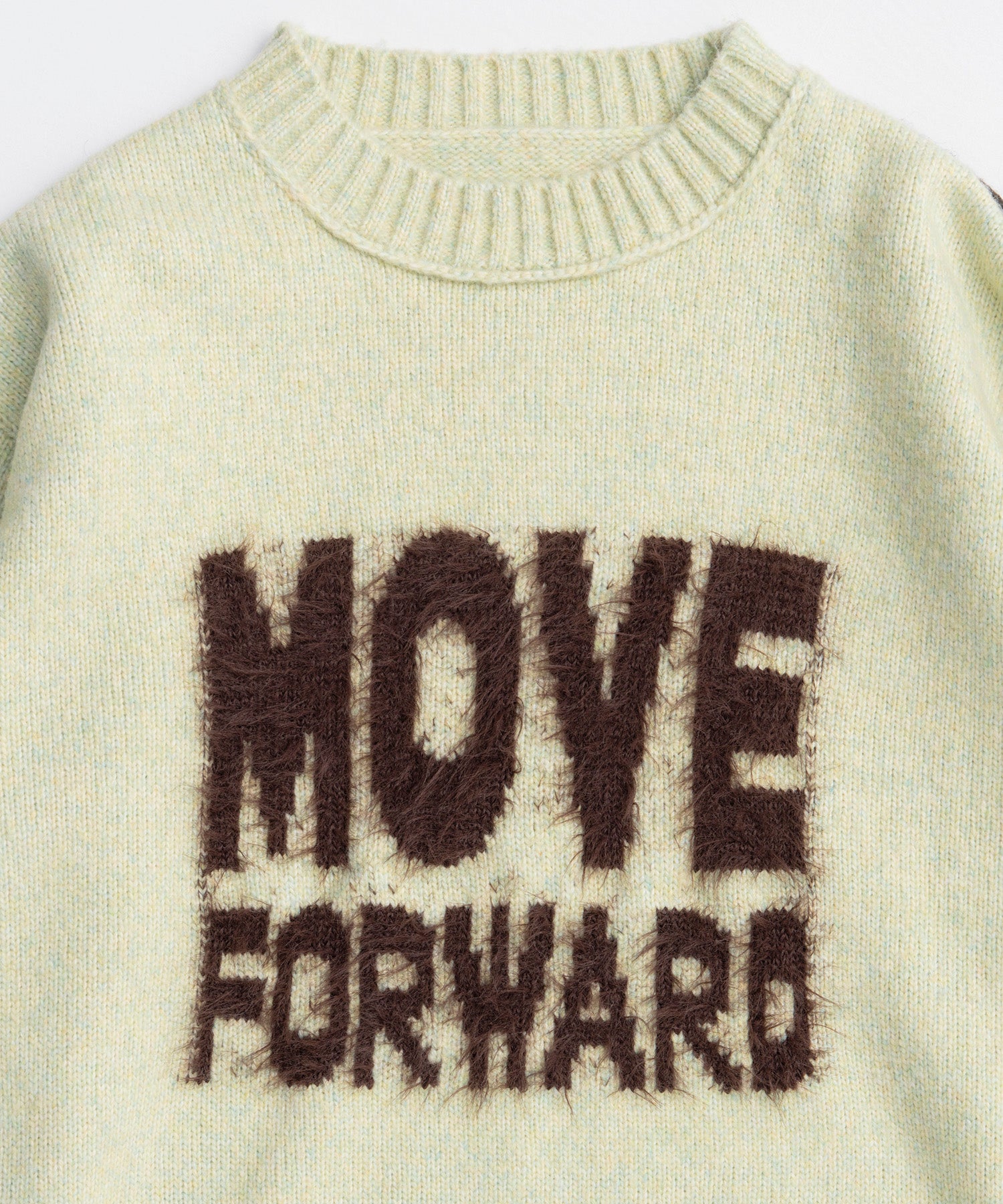 MOVE FORWARD logo knit