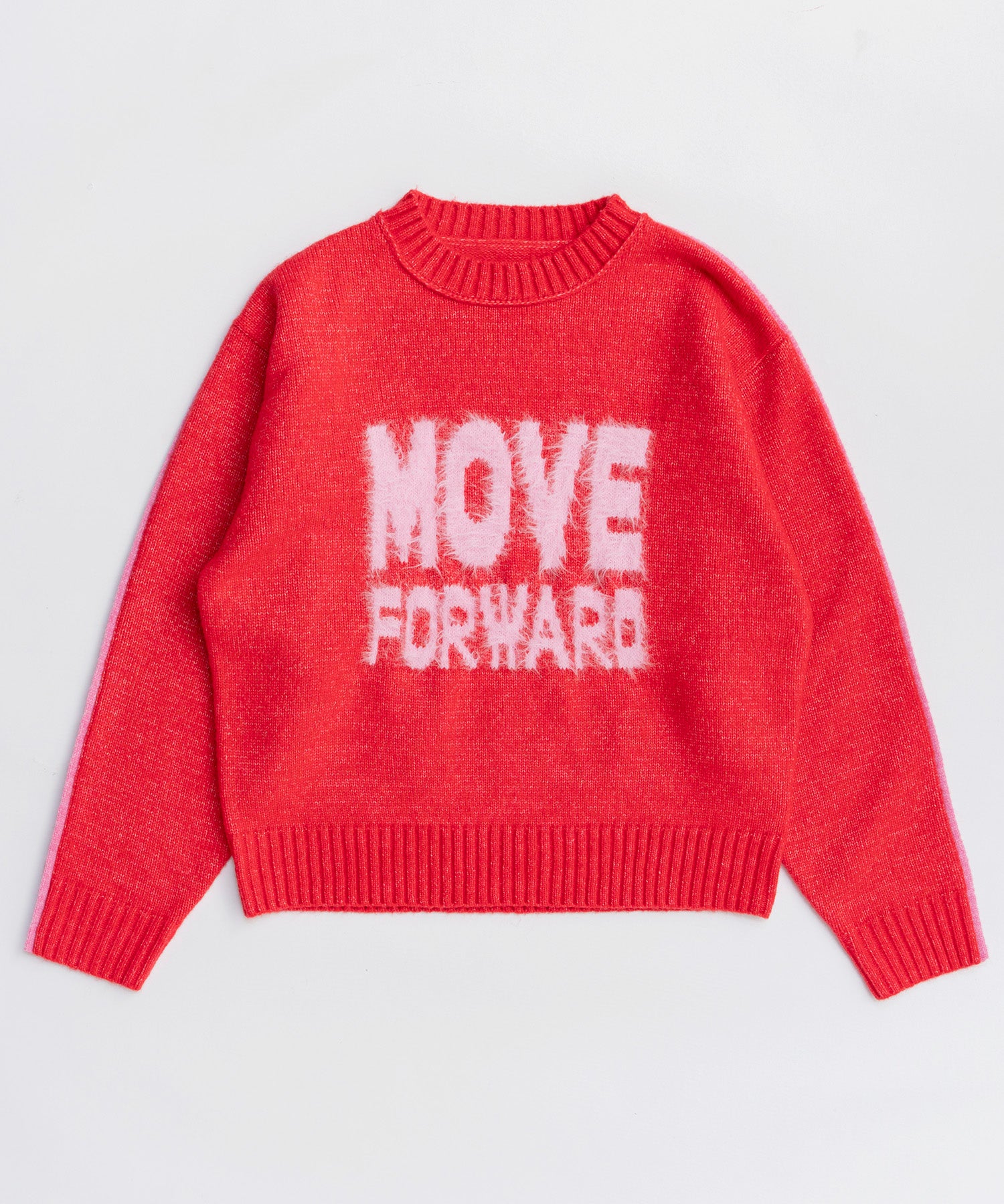 MOVE FORWARD logo knit