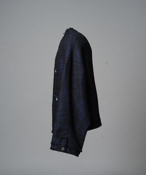 [25AW PRE-ORDER] Collarless Tweed Jacket