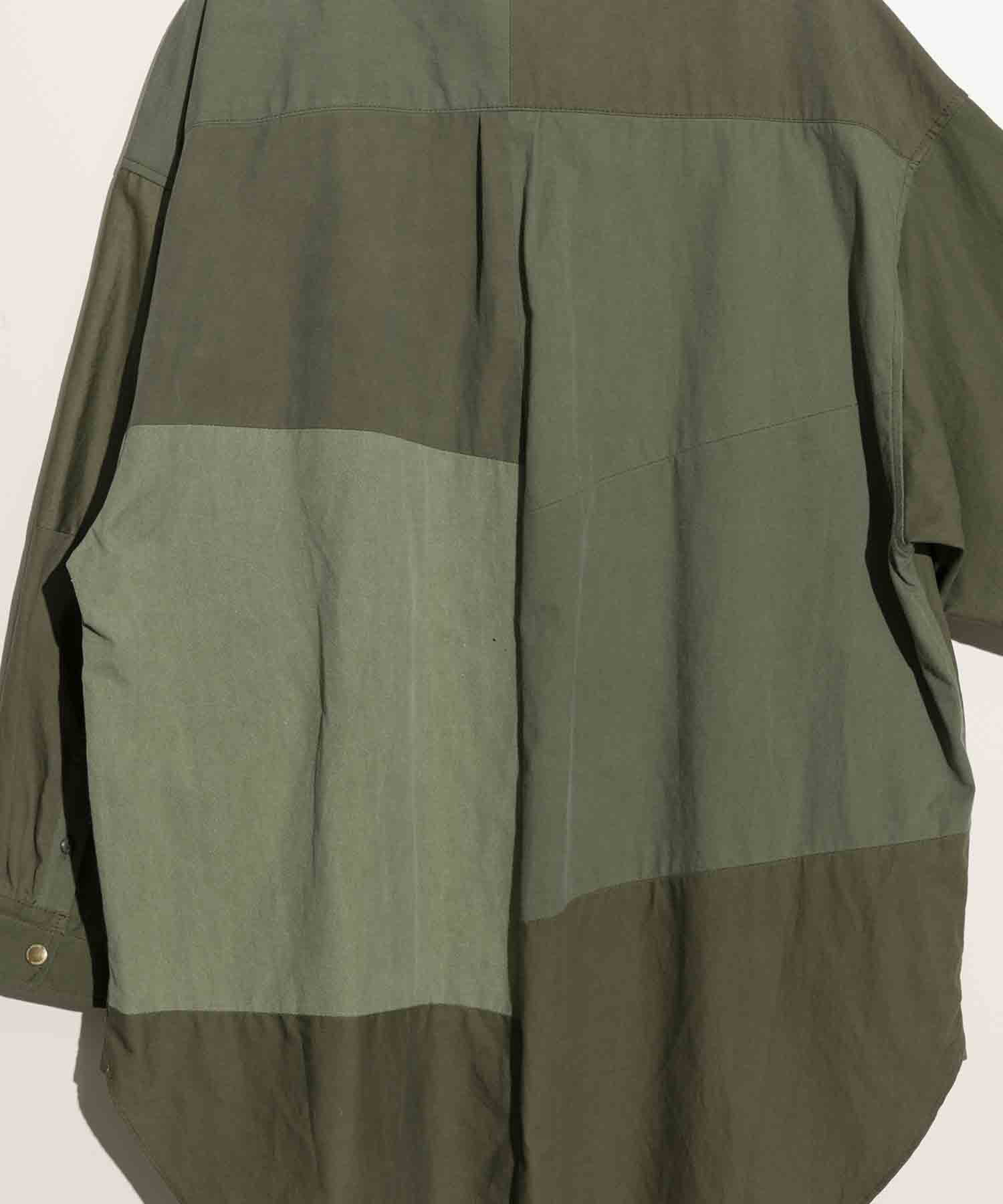 Prime-Over Patchwork Vintage Clothes Shirt Coat